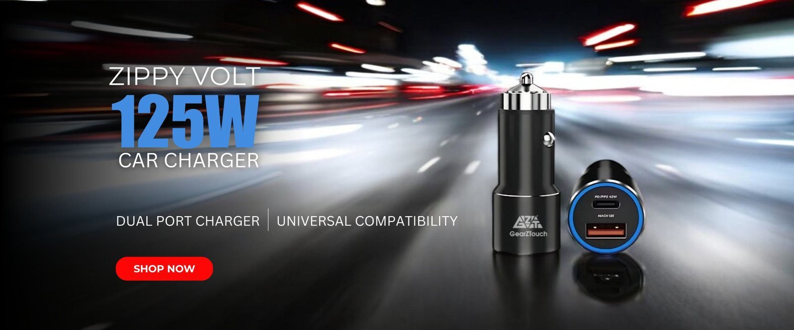 car charger banner